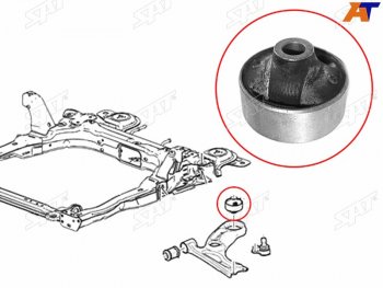 479 р. Сайлентблок рычага задний FR SAT  Chevrolet Aveo  T300 (2011-2015), Chevrolet Cobalt (2011-2023), Ravon R4 (2016-2020)  с доставкой в г. Санкт‑Петербург. Увеличить фотографию 1