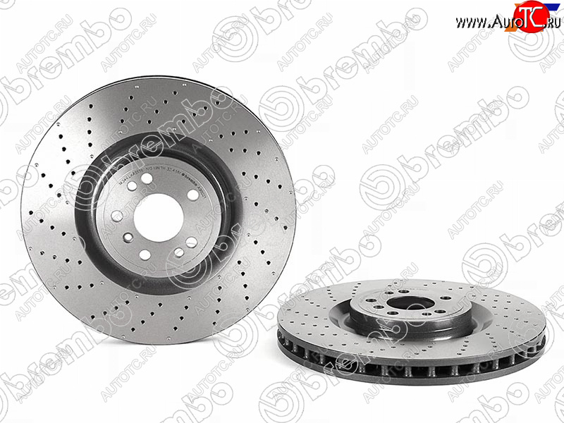 12 899 р. Диск тормозной передний Ø 375mm BREMBO Mercedes-Benz ML class W166 (2011-2015)  с доставкой в г. Санкт‑Петербург