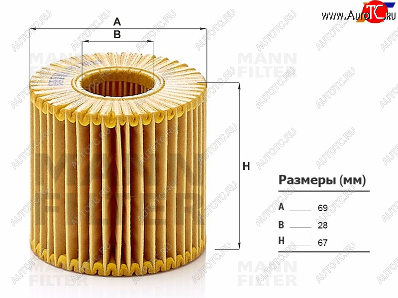 889 р. Фильтр масляный картридж 2GR-FE MANN  Lexus RX350  AL10 (2008-2015), Toyota Camry  XV40 (2006-2011)  с доставкой в г. Санкт‑Петербург