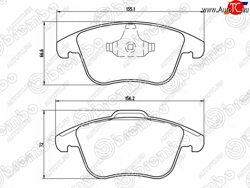 3 399 р. Колодки тормозные перед FL-FR SAT  Ford Mondeo, Land Rover Freelander (L359), Volvo S60 (FS седан), XC70  с доставкой в г. Санкт‑Петербург