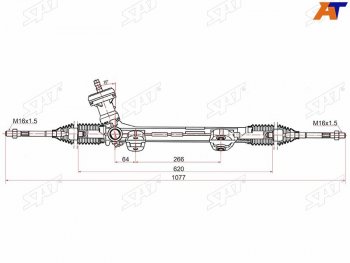 Рейка рулевая SAT Hyundai Elantra MD рестайлинг (2013-2016)