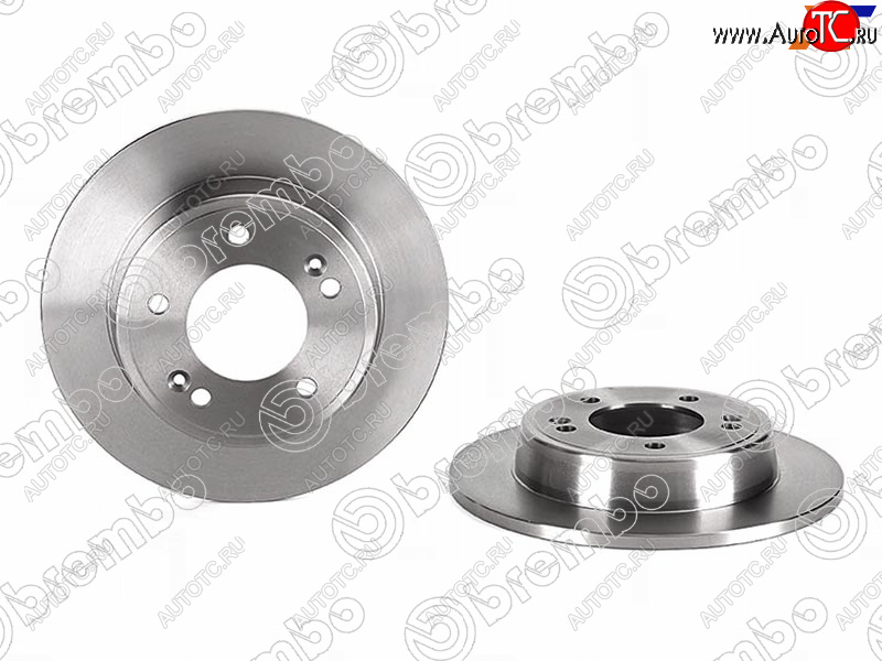 3 699 р. Диск тормозной задний Ø262mm BREMBO KIA Ceed 2 JD дорестайлинг, хэтчбэк (2012-2015)  с доставкой в г. Санкт‑Петербург