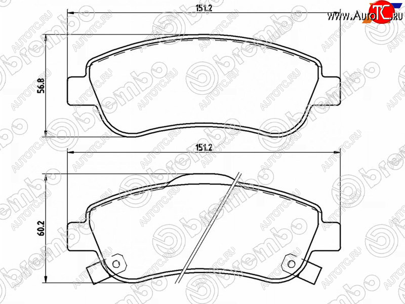 4 099 р. Колодки тормозные передние FL-FR SAT  Honda CR-V  RE1,RE2,RE3,RE4,RE5,RE7 (2007-2012) дорестайлинг, рестайлинг  с доставкой в г. Санкт‑Петербург