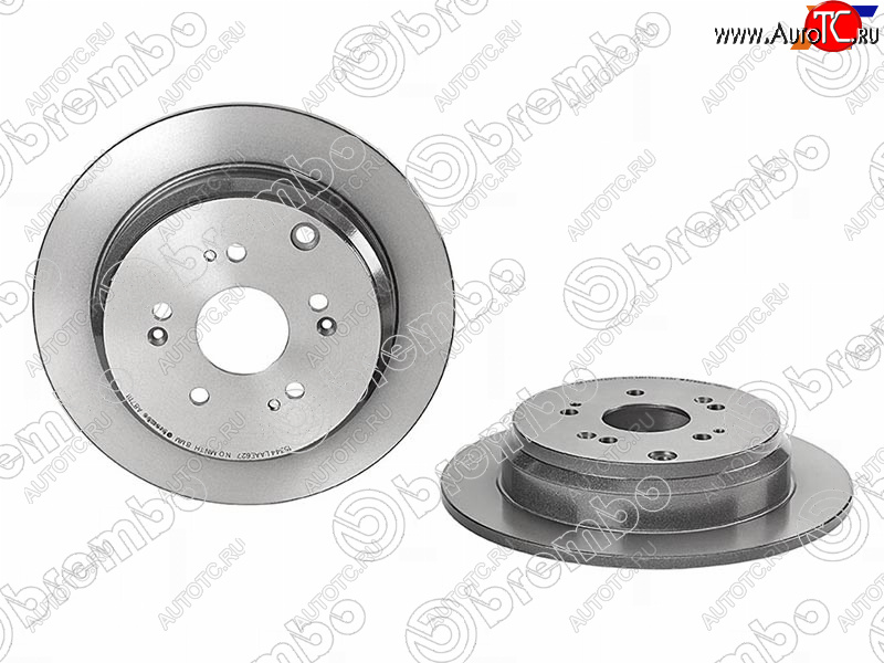 5 799 р. Задний тормозной диск BREMBO  Honda CR-V (RD4,RD5,RD6,RD7,RD9 ,  RE1,RE2,RE3,RE4,RE5,RE7,  RM1,RM3,RM4,  RW,RT), Odyssey (RC4, RC1, RC2), StepWagon (5 RP1,RP2, RP3, RP4,  5 RP1,RP2, RP3, RP4, RP5)  с доставкой в г. Санкт‑Петербург