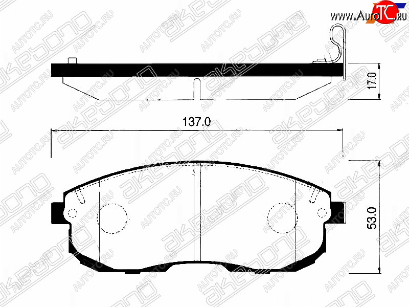 2 069 р. Колодки тормозные перед FR-FL SAT Nissan Juke 1 YF15 дорестайлинг (2010-2014)  с доставкой в г. Санкт‑Петербург