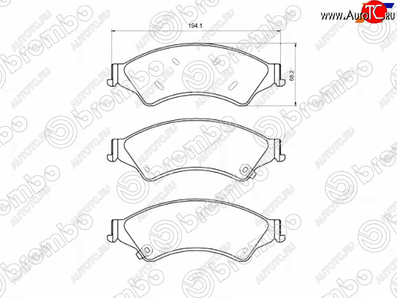 9 599 р. Колодки тормозные перед FL-FR SAT  Ford Ranger (2019-2023) SuperCab, SuperCrew  с доставкой в г. Санкт‑Петербург