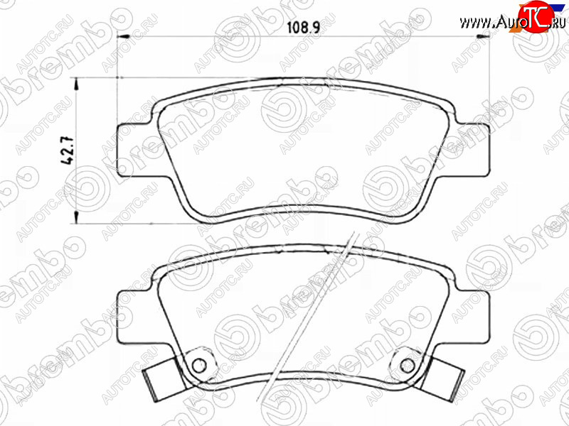 3 699 р. Колодки тормозные задние RH-LH SAT  Honda CR-V  RE1,RE2,RE3,RE4,RE5,RE7 (2007-2012) дорестайлинг, рестайлинг  с доставкой в г. Санкт‑Петербург