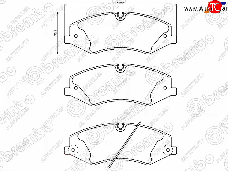 7 899 р. Колодки тормозные перед FL-FR SAT Land Rover Range Rover Sport 1 L320 дорестайлинг (2005-2009)  с доставкой в г. Санкт‑Петербург