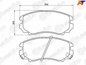 2 999 р. Колодки тормозные перед FR-FL SAT  Chery Tiggo 7 PRO (2019-2024), KIA Soul ( AM,  PS,  SK3) (2008-2022)  с доставкой в г. Санкт‑Петербург. Увеличить фотографию 1