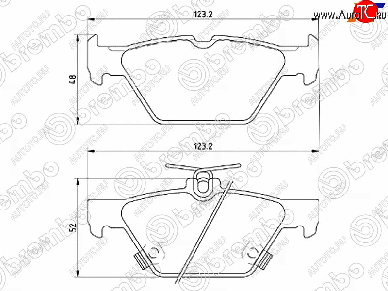 4 399 р. Колодки тормозные задние RH-LH SAT  Subaru Legacy  BN/B15 - Outback ( BS/B15,  BT)  с доставкой в г. Санкт‑Петербург