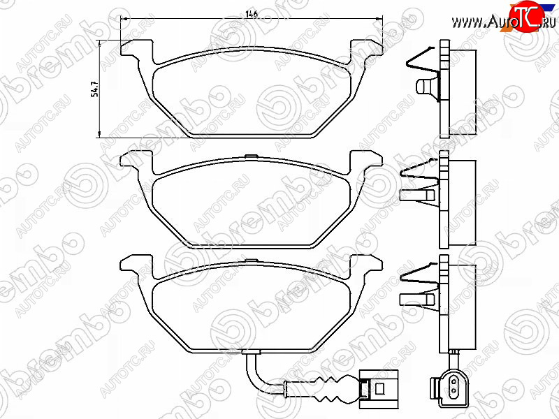 2 579 р. Колодки тормозные FR SAT   Audi A1 (8X1 хэтчбэк 3 дв.,  8XA хэтчбэк 5 дв.,  GB хэтчбэк 5 дв.), Skoda Fabia (Mk2,  Mk3), Volkswagen Polo (5)  с доставкой в г. Санкт‑Петербург