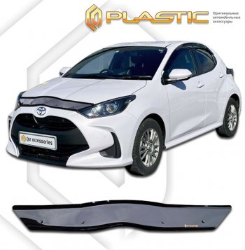 Дефлектор капота (Япония, Европа) CA-Plastic Toyota Yaris XP210 хэтчбэк 5 дв. дорестайлинг (2020-2024)