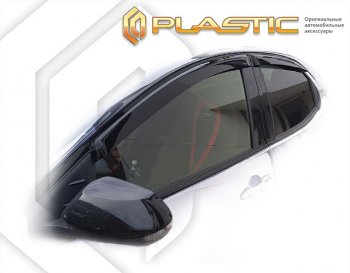 1 759 р. Дефлектора окон CA-Plastic Toyota Yaris XP210 хэтчбэк 5 дв. дорестайлинг (2020-2024) (classic полупрозрачный)  с доставкой в г. Санкт‑Петербург. Увеличить фотографию 1