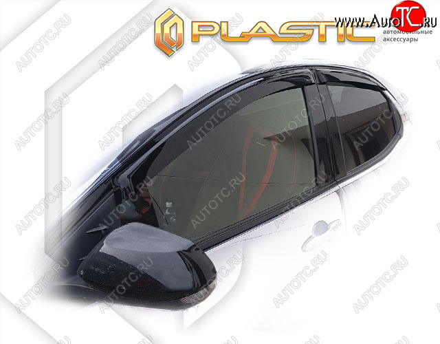 1 759 р. Дефлектора окон CA-Plastic Toyota Yaris XP210 хэтчбэк 5 дв. дорестайлинг (2020-2024) (classic полупрозрачный)  с доставкой в г. Санкт‑Петербург