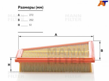 2 399 р. Фильтр воздушный MANN  BMW 3 серия  F30 - 5 серия ( F11,  F10)  с доставкой в г. Санкт‑Петербург. Увеличить фотографию 1