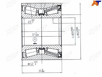 Подшипник задней ступицы SAT Ford Focus (1), Mazda 2/Demio (DY,  DE,  DJ IV), Verisa (DC)