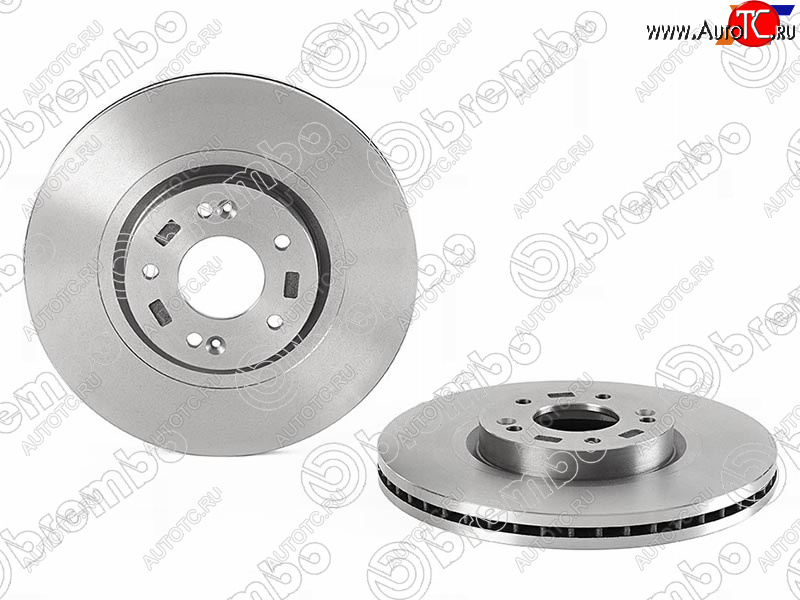 8 999 р. Передний тормозной диск BREMBO Hyundai Santa Fe SM (2000-2012)  с доставкой в г. Санкт‑Петербург