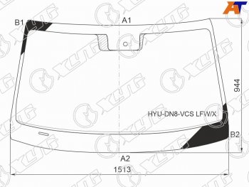 Стекло лобовое (Датчик дождя) XYG Hyundai (Хюндаи) Sonata (Соната)  DN8 (2019-2022) DN8