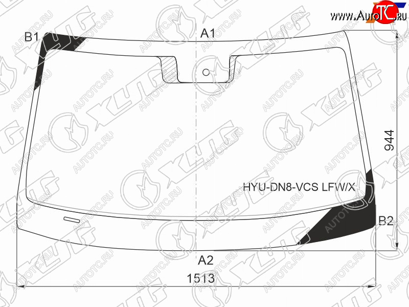 8 999 р. Стекло лобовое (Датчик дождя) XYG  Hyundai Sonata  DN8 (2019-2022)  с доставкой в г. Санкт‑Петербург