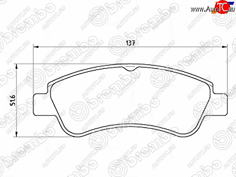 2 689 р. Колодки тормозные передние FL-FR SAT  Peugeot Partner  B9 (2008-2018) дорестайлинг, 1-ый рестайлинг, 2-ой рестайлинг  с доставкой в г. Санкт‑Петербург