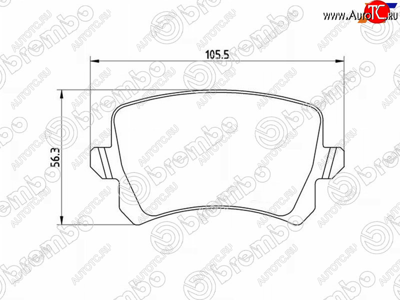 3 199 р. Колодки тормозные LH-RH SAT   Audi A3 (8PA хэтчбэк 5 дв.,  8P1 хэтчбэк 3 дв.), Skoda Octavia (A5), Superb (B6 (3T),  B6 (3T5)), Yeti  с доставкой в г. Санкт‑Петербург