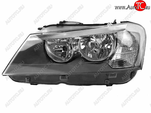 0 р. Левая фара (c электрокорректором) DEPO BMW X3 F25 дорестайлинг (2010-2014)  с доставкой в г. Санкт‑Петербург