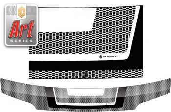 2 159 р. Дефлектор капота (M401S, M402S, M411S) CA-Plastic  Daihatsu Coo (2005-2012) (Серия Art черная)  с доставкой в г. Санкт‑Петербург. Увеличить фотографию 1