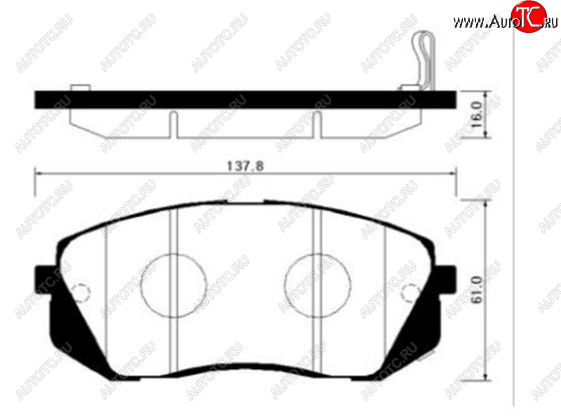 2 499 р. Колодки тормозные передние FR-FL SAT  Hyundai I40 1 VF дорестайлинг универсал (2011-2015)  с доставкой в г. Санкт‑Петербург