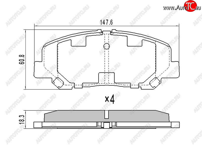 1 279 р. Колодки тормозные передние FR-FL SAT  Toyota Alphard  H20 (2008-2011) дорестайлинг  с доставкой в г. Санкт‑Петербург