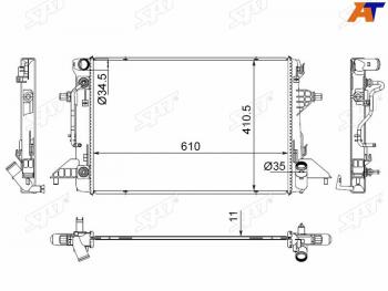 Радиатор охлаждающей жидкости SAT Hyundai (Хюндаи) Elantra (Элантра)  CN7 (2020-2023) CN7