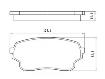 1 149 р. Колодки тормозные передние FR-FL SAT  Suzuki Grand Vitara ( FTB03 3 двери,  3TD62, TL52 5 дверей) - Grand Vitara XL7  с доставкой в г. Санкт‑Петербург. Увеличить фотографию 1