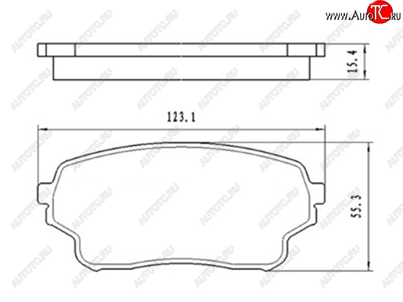 1 149 р. Колодки тормозные передние FR-FL SAT  Suzuki Grand Vitara ( FTB03 3 двери,  3TD62, TL52 5 дверей) - Grand Vitara XL7  с доставкой в г. Санкт‑Петербург