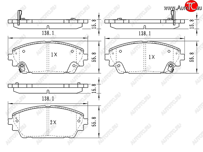 1 189 р. Колодки тормозные перед FL-FR SAT  Mazda 3/Axela  BP (2019-2024) седан, хэтчбэк  с доставкой в г. Санкт‑Петербург