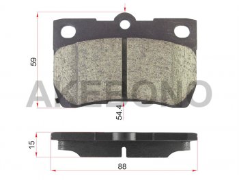 Колодки тормозные зад LH-RH SAT Toyota Crown S200 рестайлинг (2010-2012)