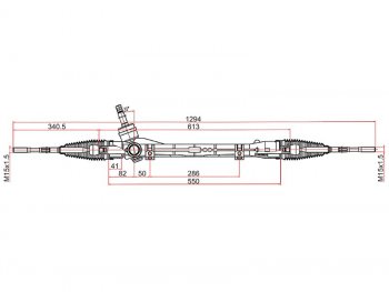 Рейка рулевая LHD SAT Mitsubishi Outlander GF дорестайлинг (2012-2014)