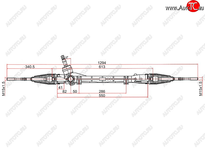 7 299 р. Рейка рулевая LHD SAT  Mitsubishi ASX - Outlander  GF  с доставкой в г. Санкт‑Петербург