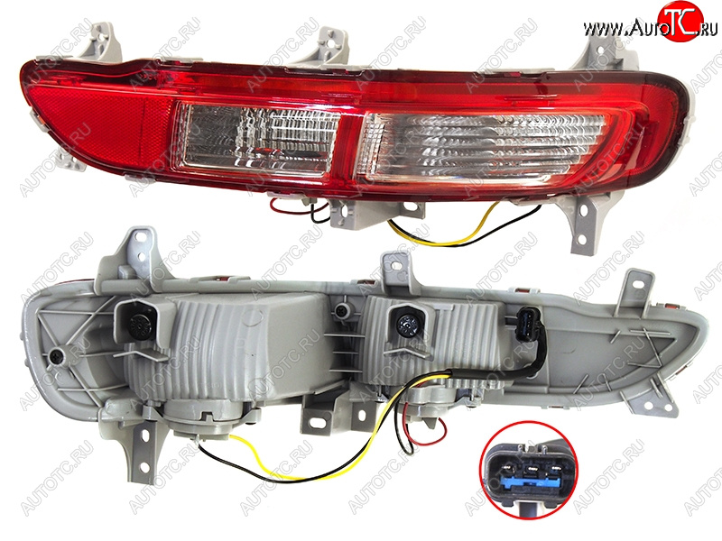 3 189 р. Правый фонарь в задний бампер SAT  KIA Sportage  4 QL (2016-2018) дорестайлинг  с доставкой в г. Санкт‑Петербург