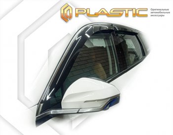 1 839 р. Ветровики дверей CA-Plastic Geely Atlas Pro NL3 (2019-2024) (Classic полупрозрачный)  с доставкой в г. Санкт‑Петербург. Увеличить фотографию 1