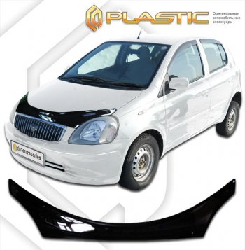 1 999 р. Дефлектор капота CA-Plastic  Toyota Vitz  XP10 (1999-2005) хэтчбэк 3 дв. дорестайлинг, хэтчбэк 3 дв. рестайлинг (Classic черный)  с доставкой в г. Санкт‑Петербург. Увеличить фотографию 1