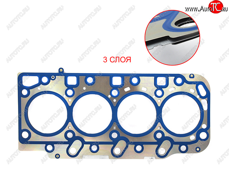 3 079 р. Прокладка ГБЦ V-2.5 D4CB (T-1.0) металл DYG Hyundai Starex/Grand Starex/H1 TQ рестайлинг (2014-2018)  с доставкой в г. Санкт‑Петербург