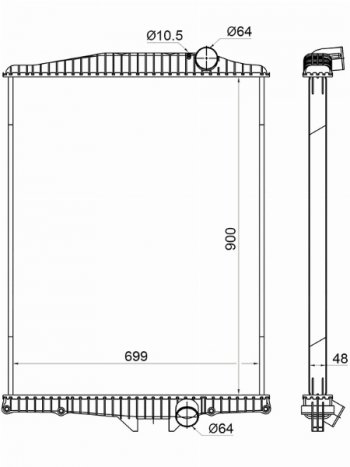 25 999 р. Радиатор охлаждающей жидкости SAT  Volvo FH  12 (2002-2012) 2-ое поколение  с доставкой в г. Санкт‑Петербург. Увеличить фотографию 1