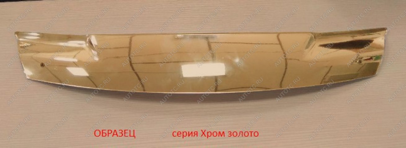 2 999 р.  Дефлектор капота CA-Plastic  Subaru Impreza  GJ (2012-2017) седан (Серия Хром золото)  с доставкой в г. Санкт‑Петербург