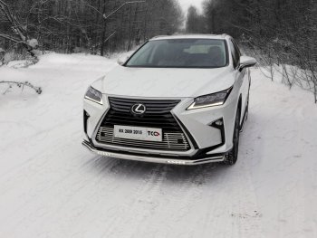 6 249 р. Рамка гос. номера ТСС Тюнинг Lexus RX350 AL20 дорестайлинг (2015-2019) (нержавейка)  с доставкой в г. Санкт‑Петербург. Увеличить фотографию 1