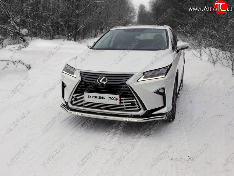 6 249 р. Рамка гос. номера ТСС Тюнинг Lexus RX350 AL20 дорестайлинг (2015-2019) (нержавейка)  с доставкой в г. Санкт‑Петербург