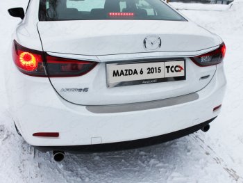 6 199 р. Рамка гос. номера ТСС Тюнинг  Mazda CX-5  KE (2015-2017) (нержавейка)  с доставкой в г. Санкт‑Петербург. Увеличить фотографию 1