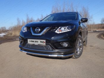 6 249 р. Рамка гос. номера ТСС Тюнинг  Nissan X-trail  3 T32 (2013-2018) дорестайлинг (нержавейка)  с доставкой в г. Санкт‑Петербург. Увеличить фотографию 1