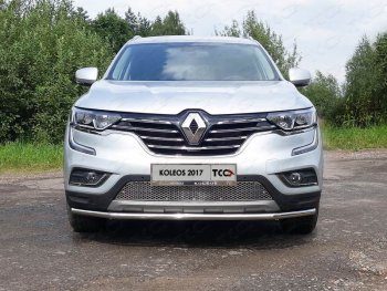 6 249 р. Рамка гос. номера ТСС Тюнинг  Renault Koleos  2 (2016-2024) (нержавейка)  с доставкой в г. Санкт‑Петербург. Увеличить фотографию 1