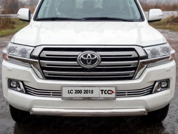 6 249 р. Рамка гос. номера ТСС Тюнинг Toyota Land Cruiser 200 2-ой рестайлинг (2015-2021) (нержавейка)  с доставкой в г. Санкт‑Петербург. Увеличить фотографию 1