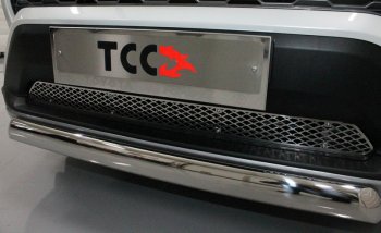 4 999 р. Рамка гос. номера ТСС Тюнинг  Toyota RAV4  XA50 (2018-2024) (нержавейка)  с доставкой в г. Санкт‑Петербург. Увеличить фотографию 1