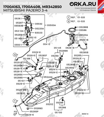 28 999 р. Пластиковый топливный бак (ДИЗЕЛЬ) 80 л. NEW BAK  Mitsubishi Pajero ( 3 V70,  4 V80) (1999-2011) дорестайлинг, рестайлинг, дорестайлинг  с доставкой в г. Санкт‑Петербург. Увеличить фотографию 10